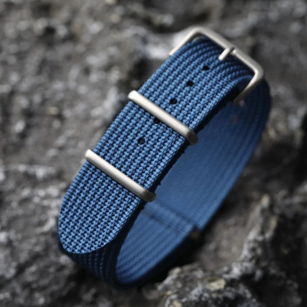 Motorola Moto Ribbed Nylon Fabric Watch Band - Durable Quick Release Strap
