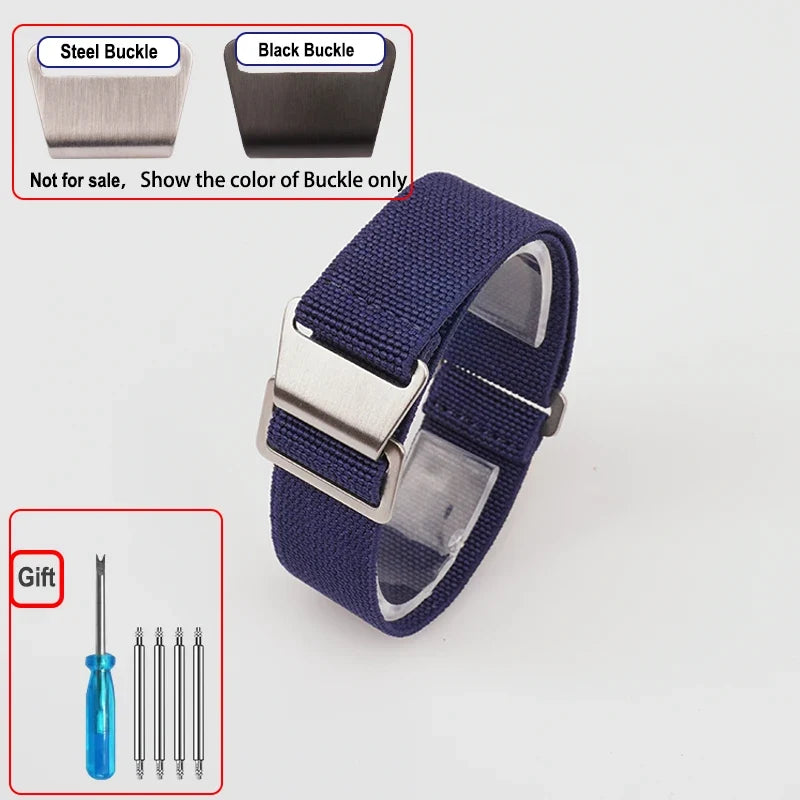 Motorola Moto Elastic Nylon Watch Band - Quick Release Parachute Strap