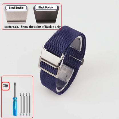 Motorola Moto Elastic Nylon Watch Band - Quick Release Parachute Strap
