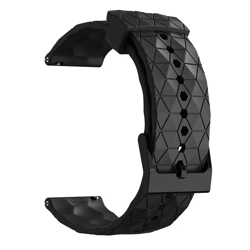 Motorola Moto Silicone Sport Watch Band Football Pattern Quick Release Strap