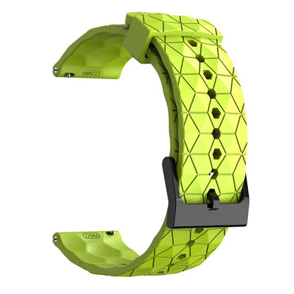 Motorola Moto Silicone Sport Watch Band Football Pattern Quick Release Strap