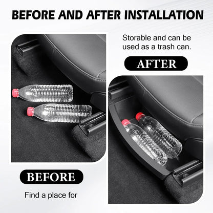 For Tesla New Model Y 2025 Juniper Launch Under Seat Storage Box Case Car Seat Organizer Vehicle Underseat Drawer Tray Accessory