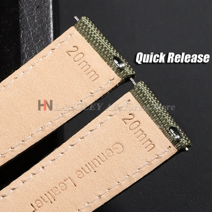 Motorola Moto Watch Bands Quick Release Sailcloth Nylon Strap Bracelet