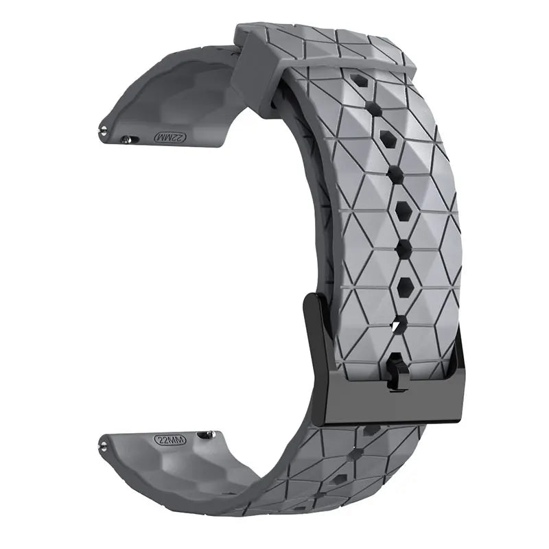 Motorola Moto Silicone Sport Watch Band Football Pattern Quick Release Strap
