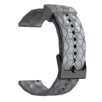 Motorola Moto Silicone Sport Watch Band Football Pattern Quick Release Strap