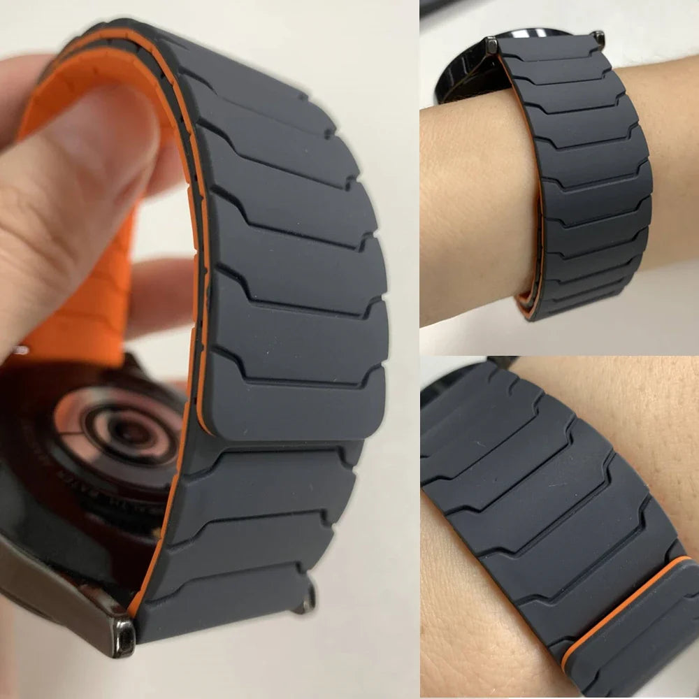 Motorola Moto Silicone Magnetic Watch Band Sport Loop Strap