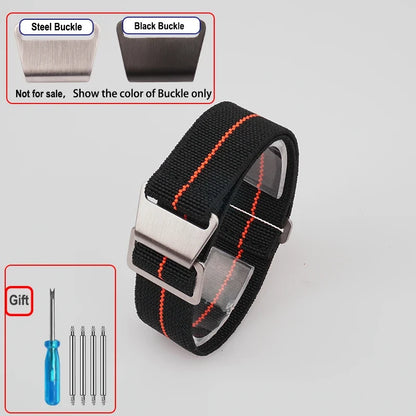 Motorola Moto Elastic Nylon Watch Band - Quick Release Parachute Strap