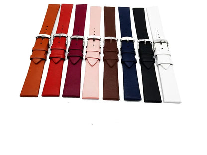 Motorola Moto Genuine Leather Watch Band Strap with Silver Pin Buckle