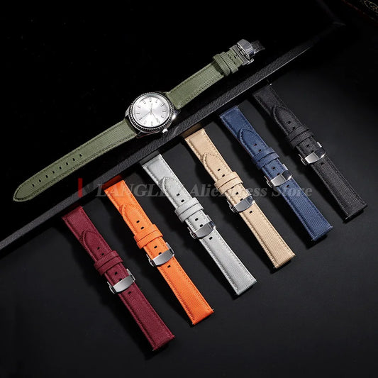 Motorola Moto Watch Bands Quick Release Sailcloth Nylon Strap Bracelet