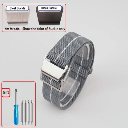 Motorola Moto Elastic Nylon Watch Band - Quick Release Parachute Strap