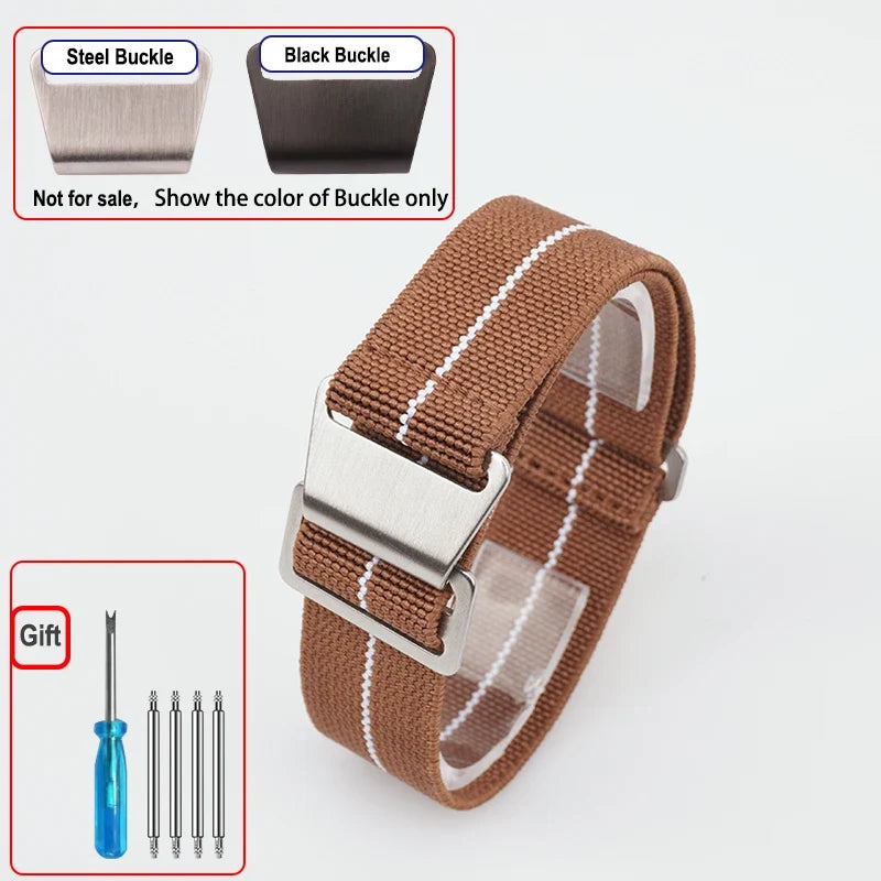 Motorola Moto Elastic Nylon Watch Band - Quick Release Parachute Strap