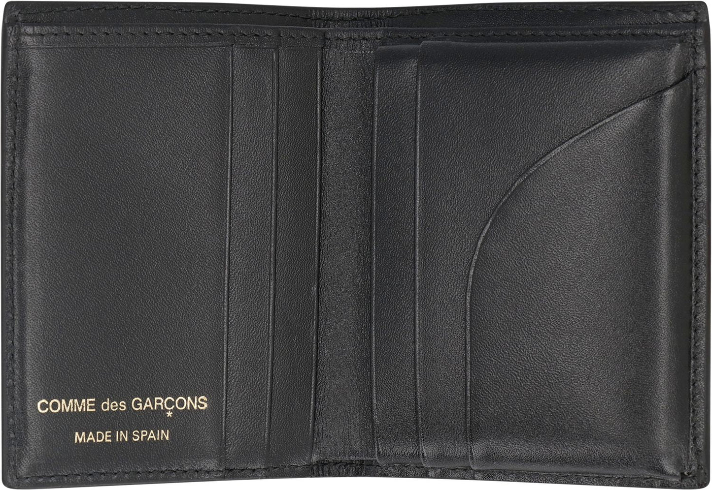 COMME DES GARÇONS WALLET Mini Leather Wallet with Polka-Dot Motif