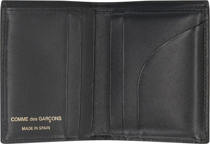 COMME DES GARÇONS WALLET Mini Leather Wallet with Polka-Dot Motif