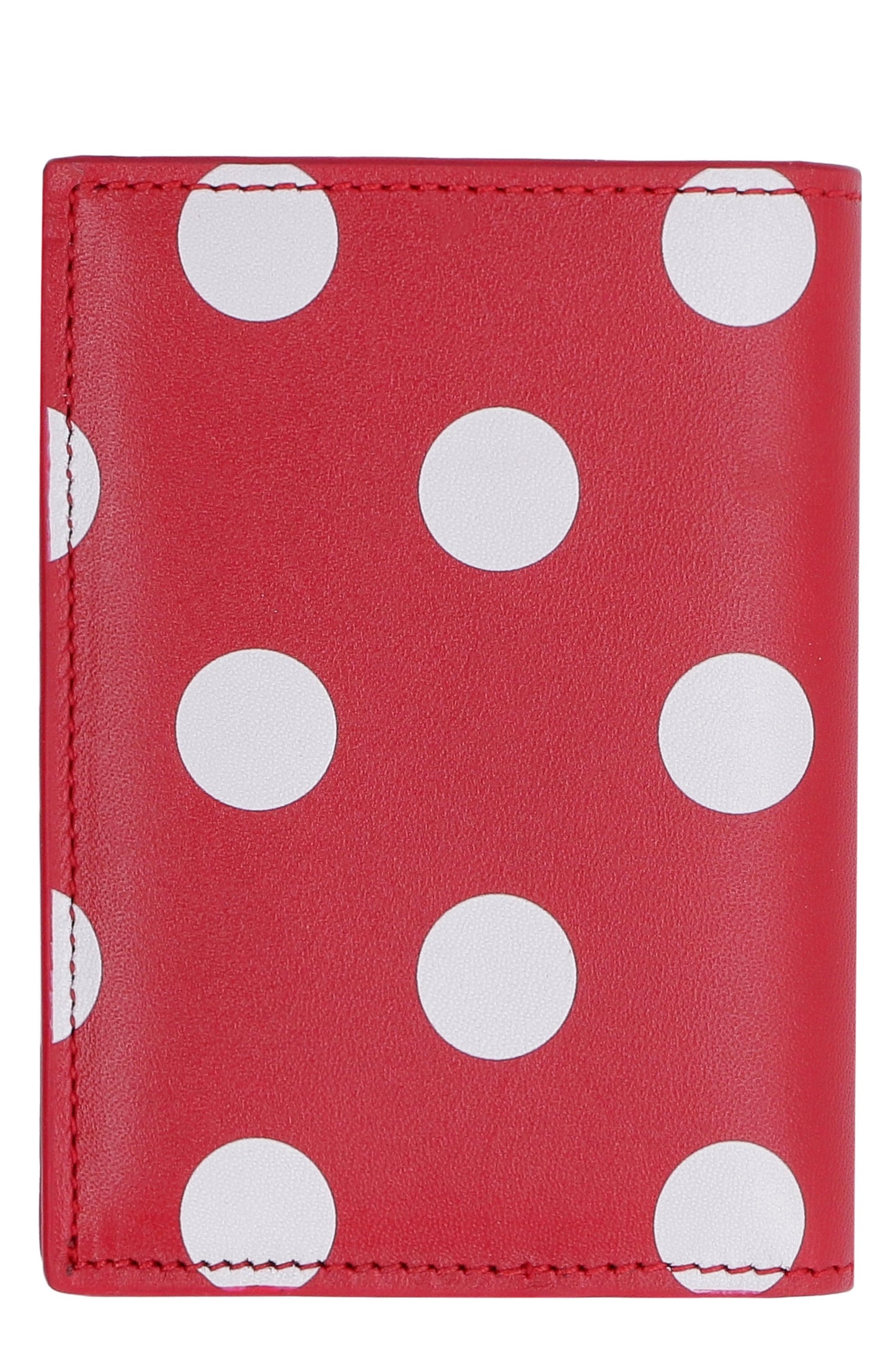 COMME DES GARÇONS WALLET Mini Polka-Dot Leather Wallet