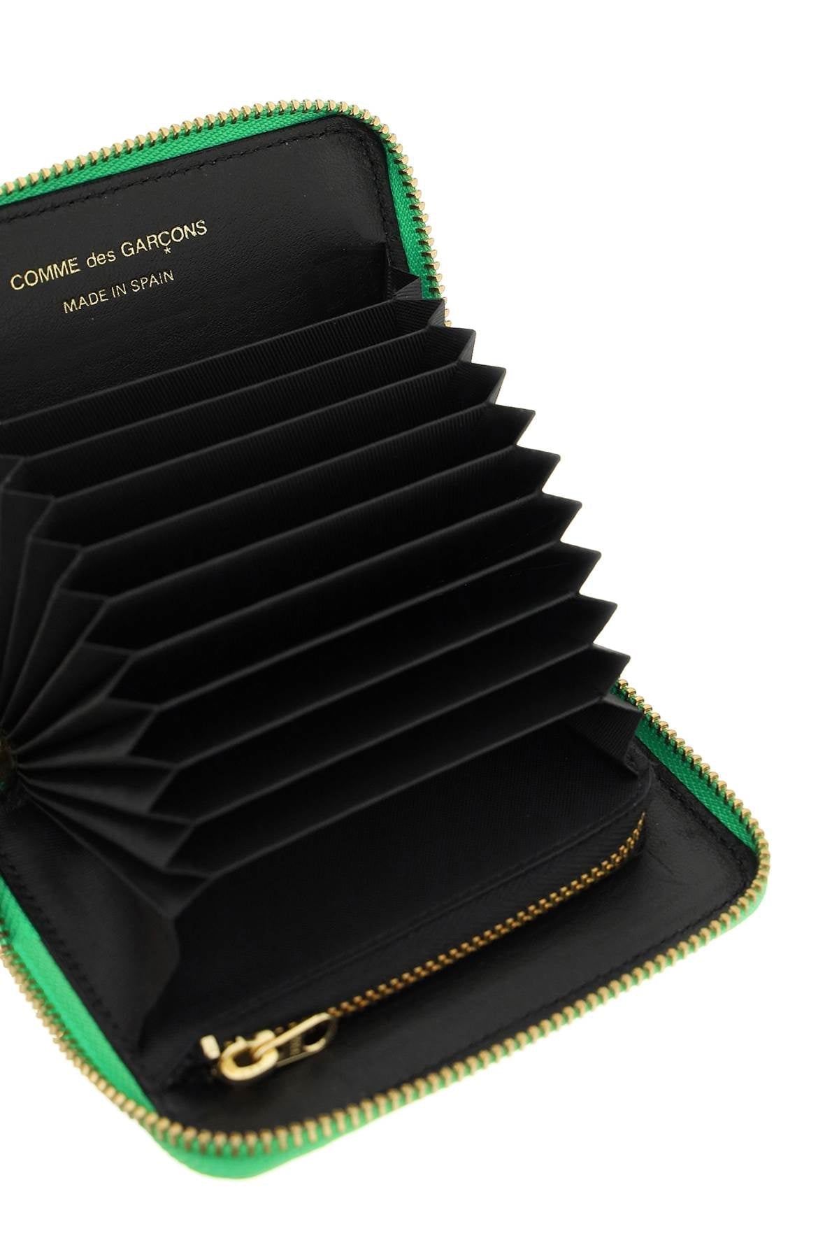 COMME DES GARÇONS WALLET Leather Ziparound Card Holder - 11.5 cm x 9 cm
