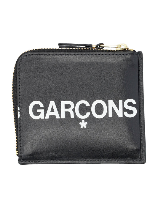 COMME DES GARÇONS WALLET Large Logo Zip Wallet