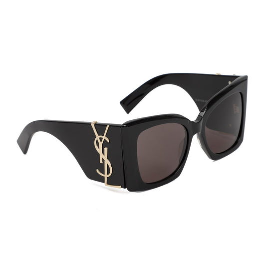 SAINT LAURENT Sleek Acetate Sunglasses with Gold Details