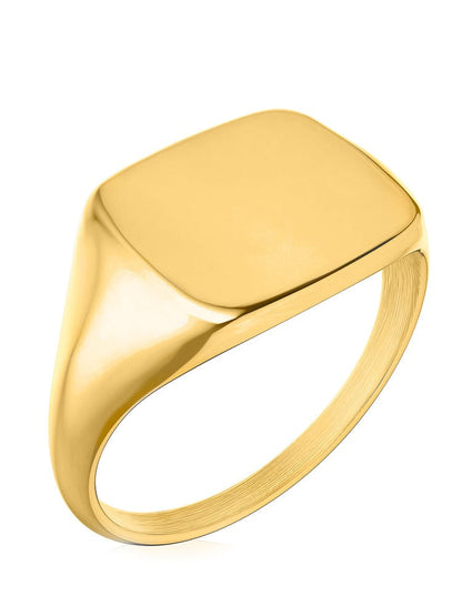 Square Signet Rings (Gold)