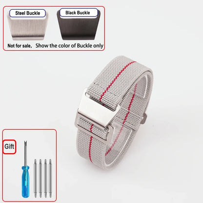 Motorola Moto Elastic Nylon Watch Band - Quick Release Parachute Strap