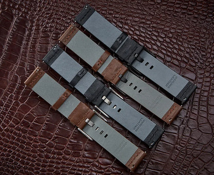 Motorola Moto Watch Bands - Quick Release Leather Smartwatch Straps
