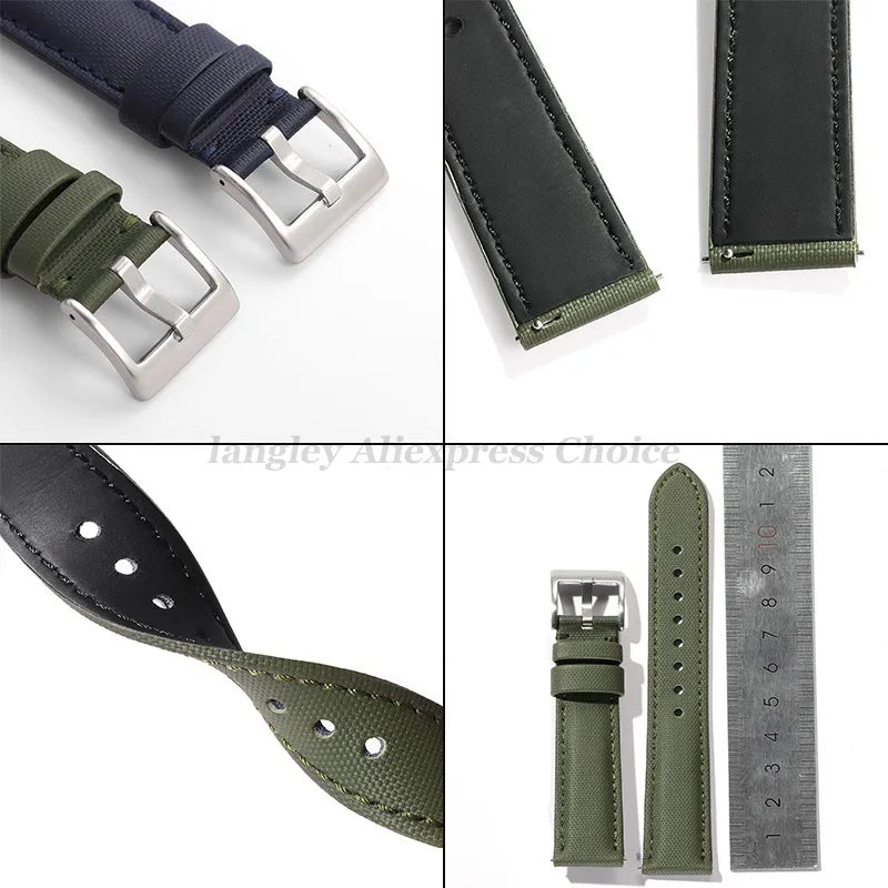 Motorola Moto Sailcloth Quick Release Waterproof Nylon Watch Bands