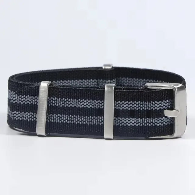 Motorola Moto French Parachute Nylon Watch Band Elastic Military Strap