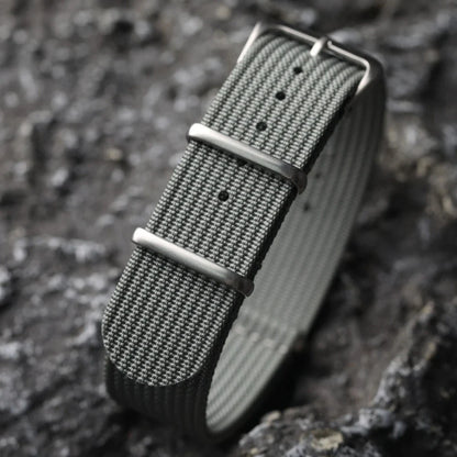 Motorola Moto Ribbed Nylon Fabric Watch Band - Durable Quick Release Strap