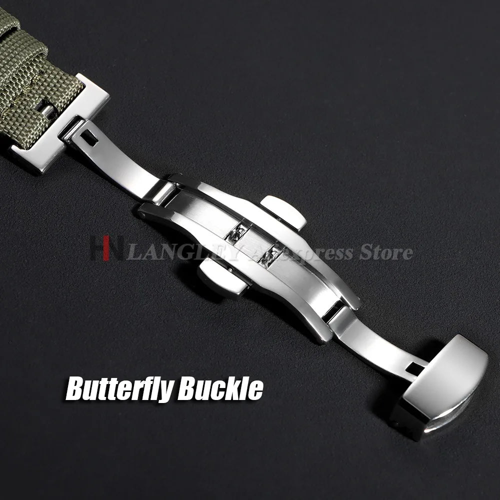 Motorola Moto Watch Bands Quick Release Sailcloth Nylon Strap Bracelet