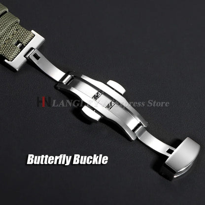 Motorola Moto Watch Bands Quick Release Sailcloth Nylon Strap Bracelet
