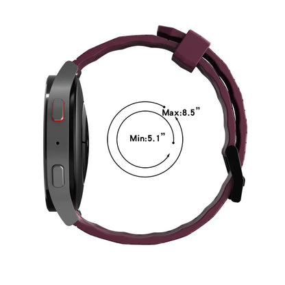 Motorola Moto Silicone Sport Watch Band Football Pattern Quick Release Strap