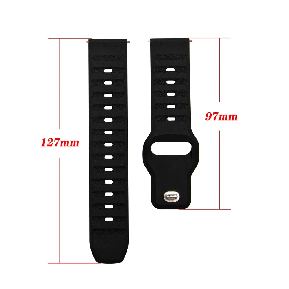 Motorola Moto Silicone Smartwatch Band - Soft & Durable Replacement Strap