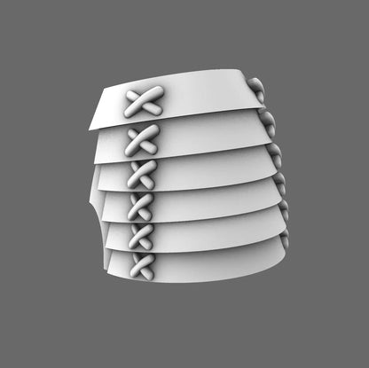 Cyber Samurai V7 Bushi Shoulder Pads Type C