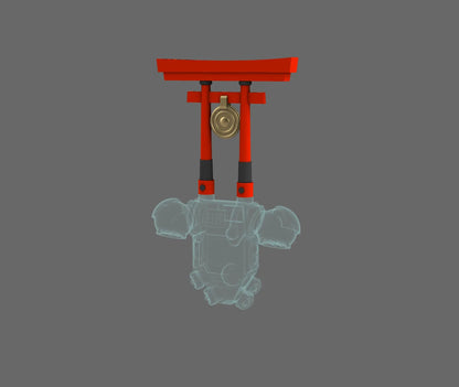 Cyber Samurai Back Pack Addon Shinto Arch B