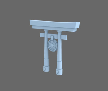Cyber Samurai Back Pack Addon Shinto Arch B