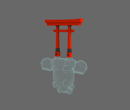 Cyber Samurai Back Pack Addon Shinto Arch A