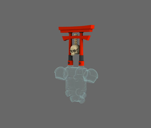 Cyber Samurai Back Pack Addon Shinto Arch D