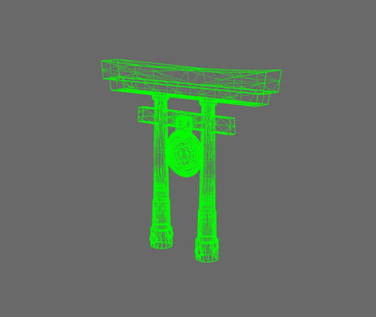 Cyber Samurai Back Pack Addon Shinto Arch B