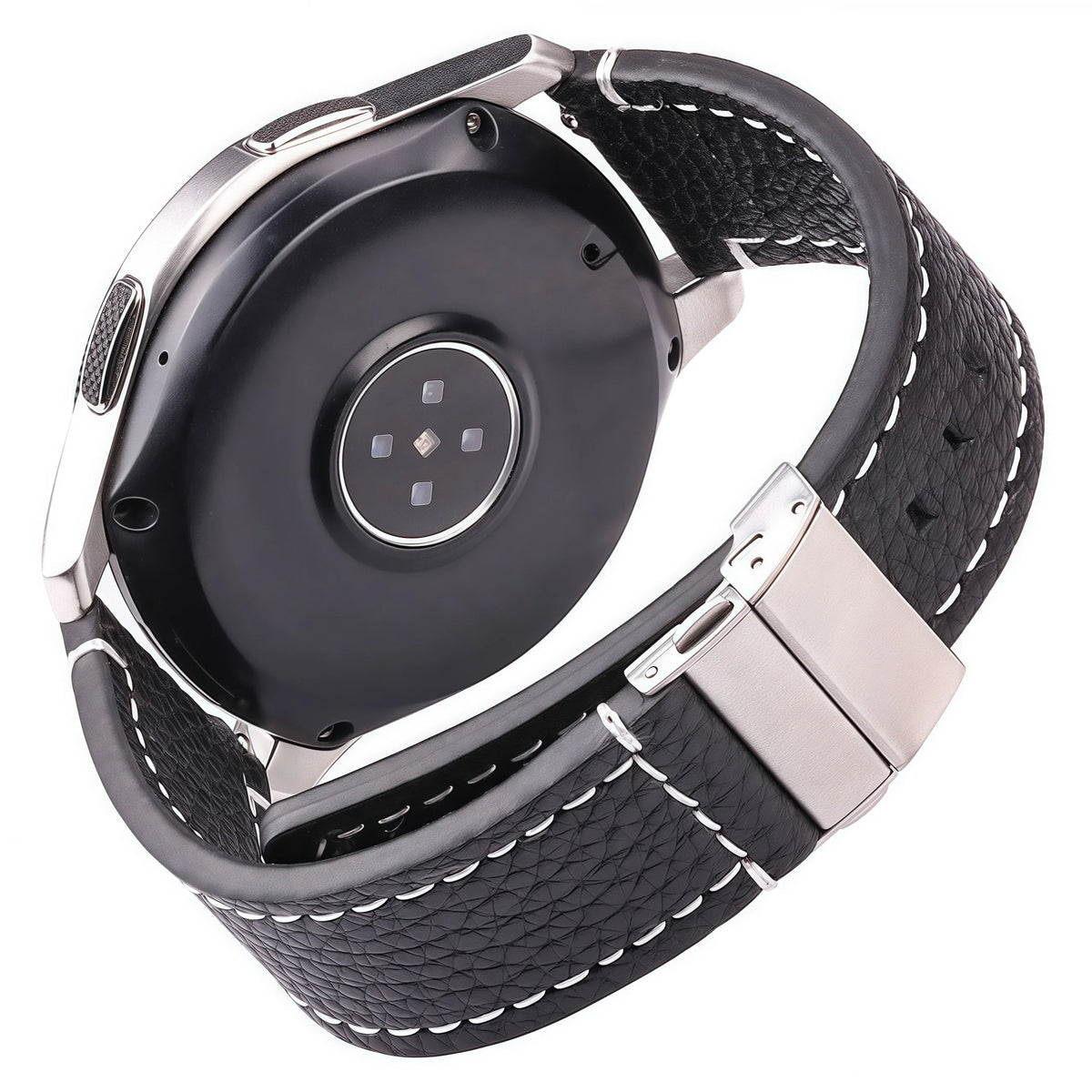 Motorola Moto Genuine Leather Watch Bands Deployment Clasp Strap Men Women