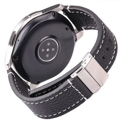 Motorola Moto Genuine Leather Watch Bands Deployment Clasp Strap Men Women