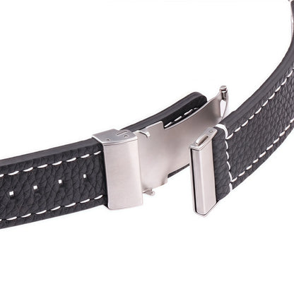 Motorola Moto Genuine Leather Watch Bands Deployment Clasp Strap Men Women