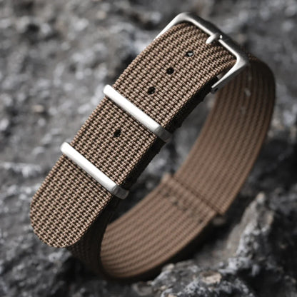 Motorola Moto Ribbed Nylon Fabric Watch Band - Durable Quick Release Strap