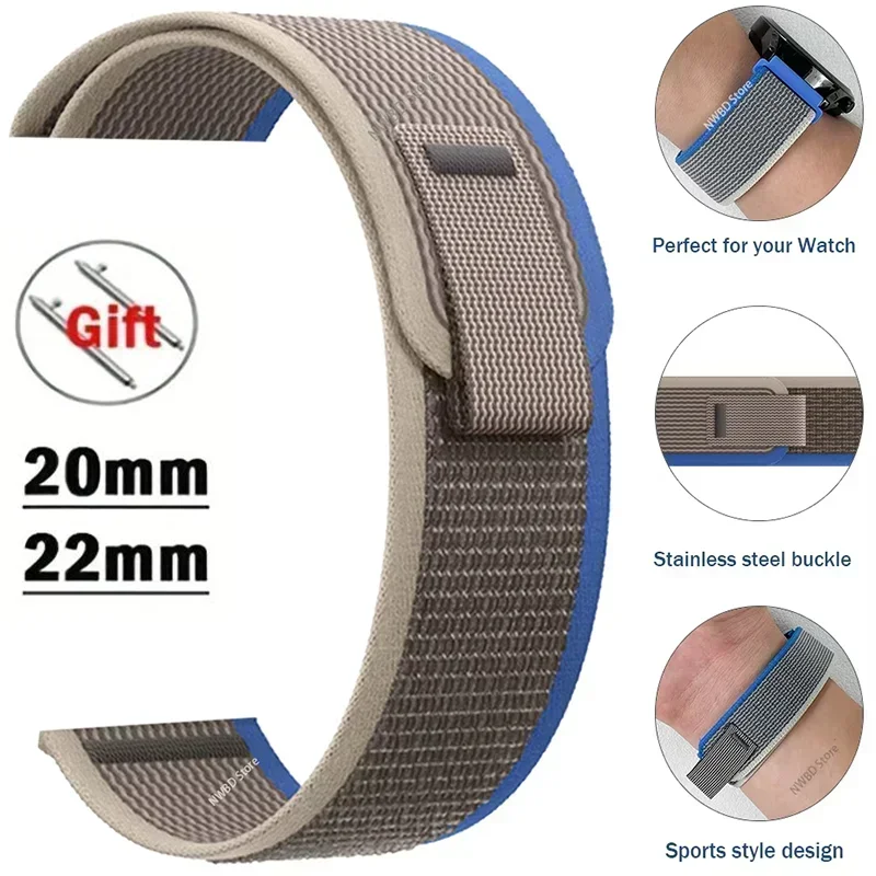 Motorola Moto Smartwatch Nylon Loop Band Replacement Strap Sport Adjustable