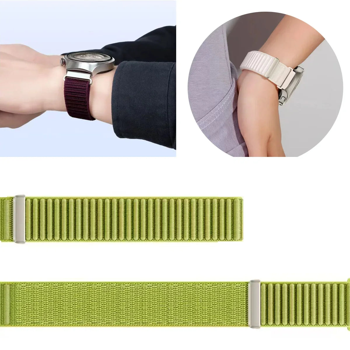 Motorola Moto Velcro Strap Nylon Smartwatch Band Quick Release