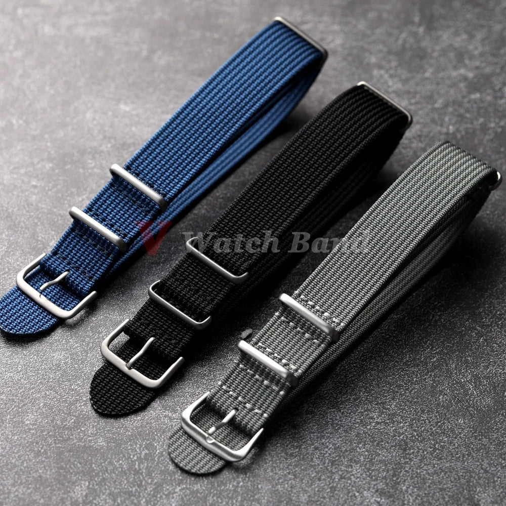 Motorola Moto Ribbed Nylon Fabric Watch Band - Durable Quick Release Strap