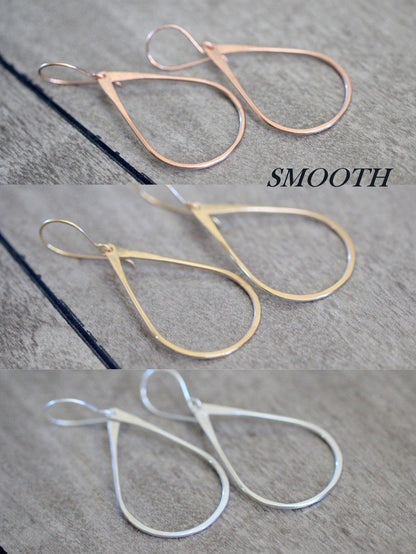 Teardrop Hoops