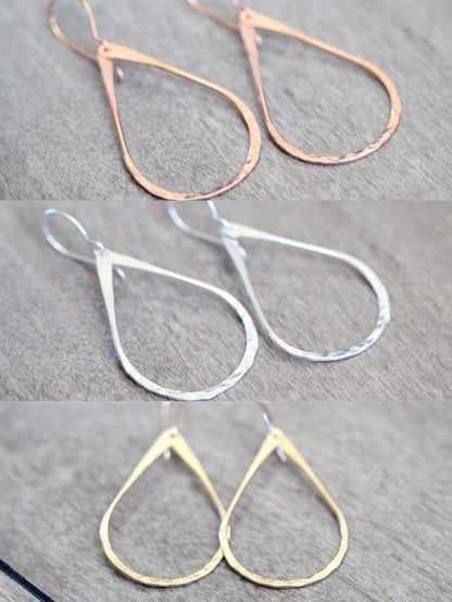 Teardrop Hoops