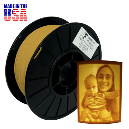 Sepia Lithophanie AF 1,75 mm PLA Filament - erstellt mit Lithophane Maker!