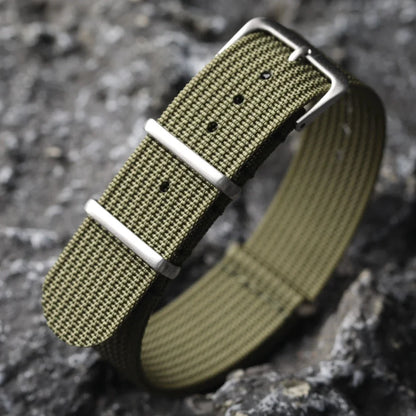 Motorola Moto Ribbed Nylon Fabric Watch Band - Durable Quick Release Strap