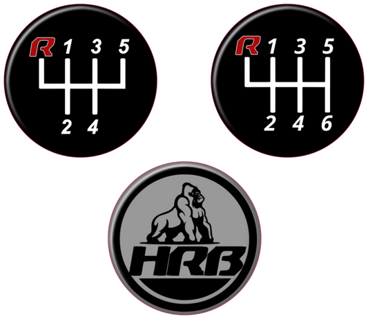 - HRB Billet Shift Knob Emblems