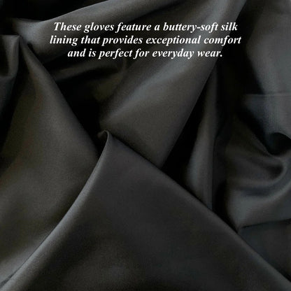 FS15W16 (cognac) - Italian silk lined opera leather gloves 16-button length — photo 3 of 8